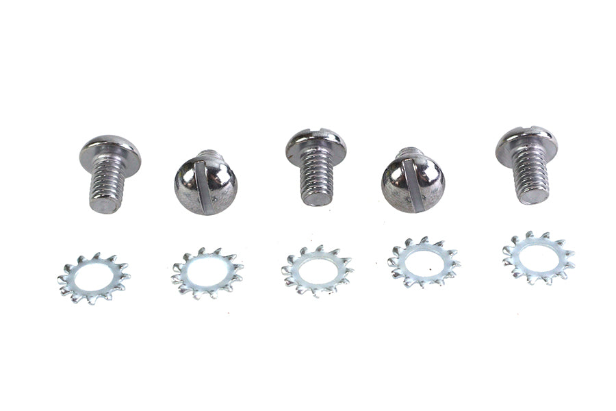 8200-10 - Chrome Wheel Hub Star Cover Screws by Colony