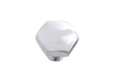 8233-1T - Chrome Flat Top Fork Tube Bolt by V-Twin