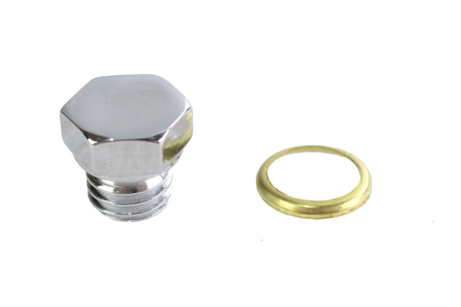 8494-1 - Transmission Engine Drain Plug 1/2  X 13 Thread Chrome by Colony