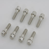 8605-16T - Nickel Plated Tappet Block Screw Set by V-Twin