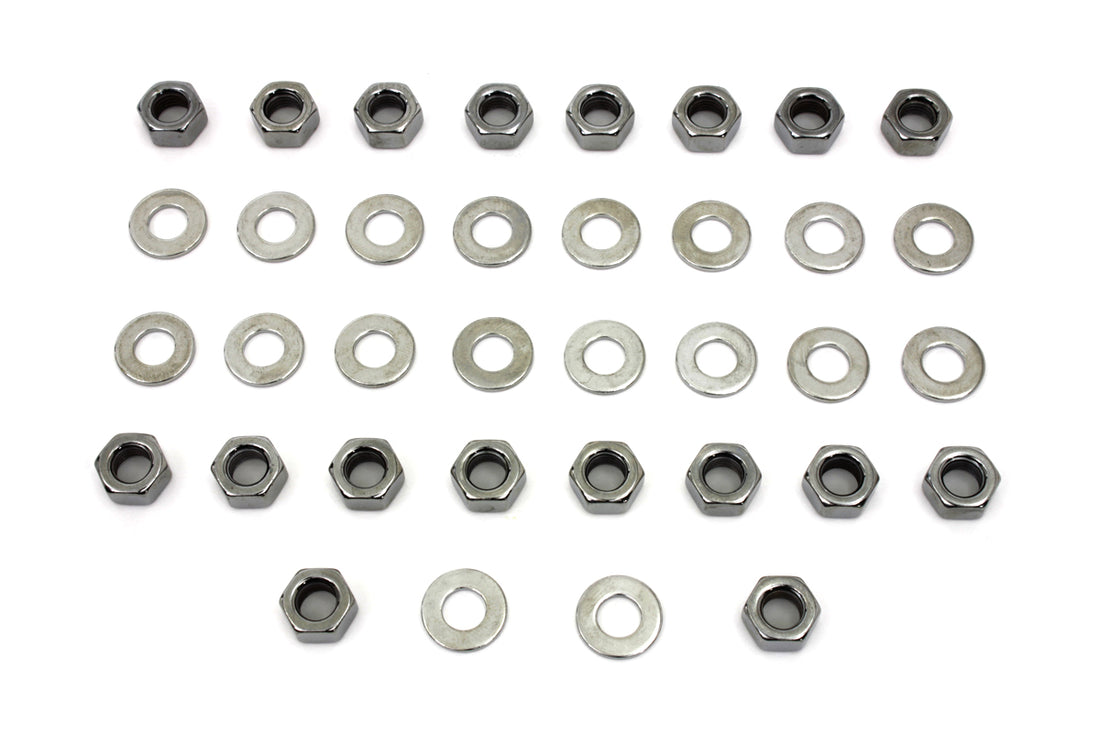 8608-36 - Chrome Rocker Box Hex Nuts by Colony