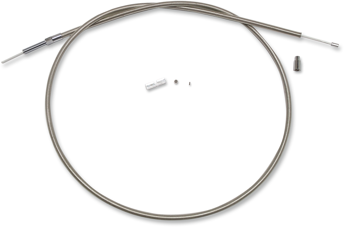 MAGNUM SHIELDING BYO™ Build Your Own™ Clutch Cable Kit - 74" - Big Twin - Braided Stainless Steel 398721