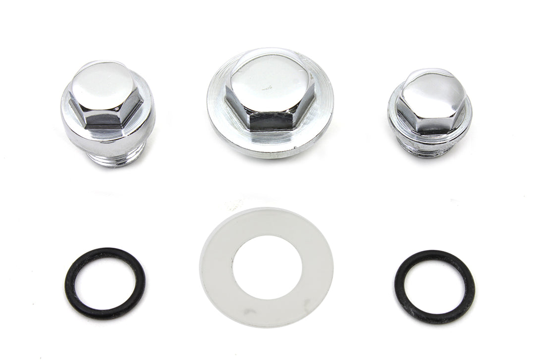 8706-6 - Oil Pump Screen Relief Plug Set Chrome by Colony