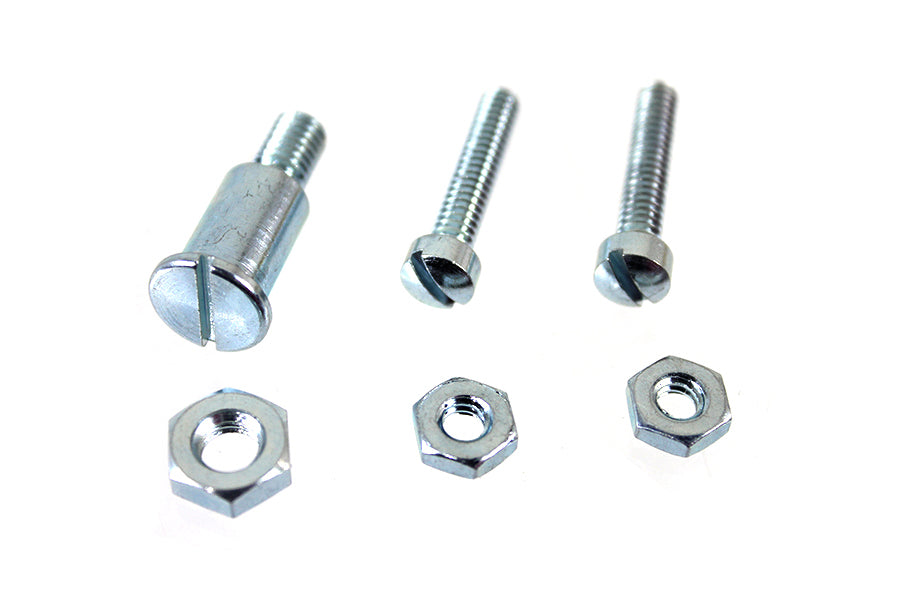 8819-4T - Zinc Lever Pivot Screw Set by V-Twin