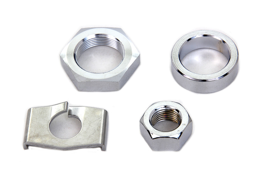 8832-4 - Chrome Rear Axle Nut and Lock Kit by Colony