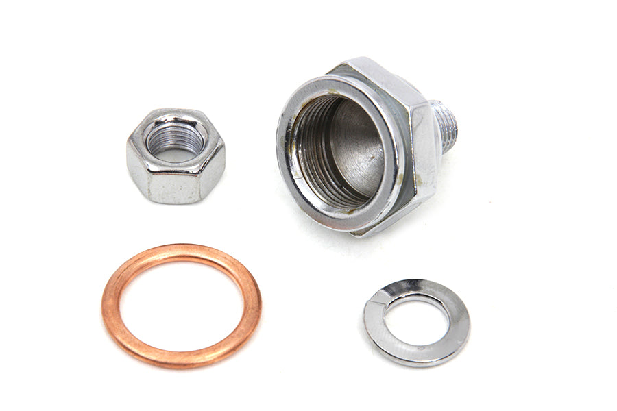 8901-4 - Linkert Carburetor Bowl Chrome Lock Nut by Colony