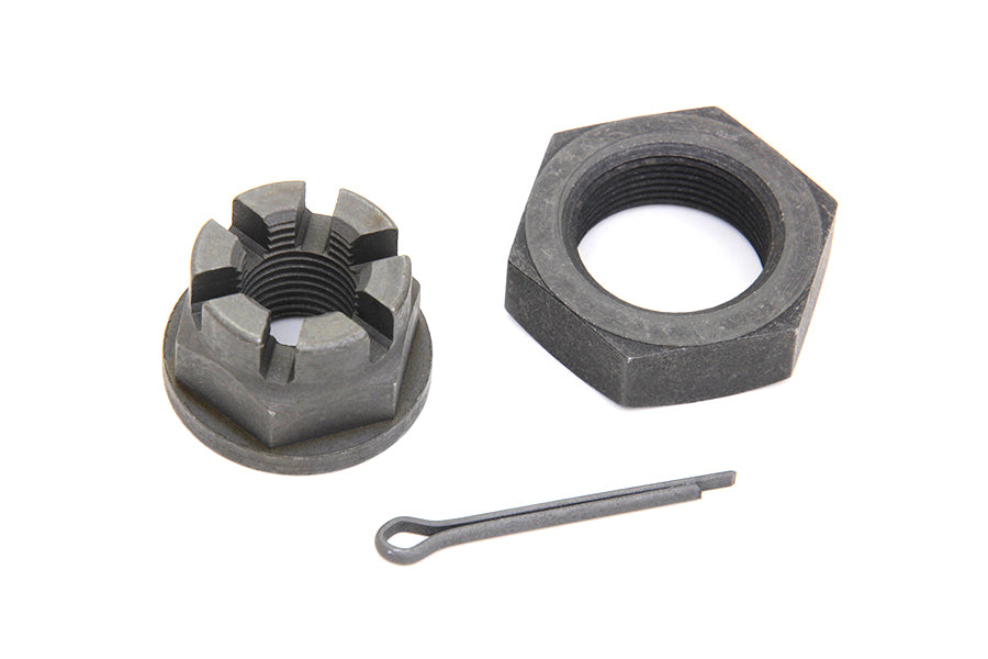 9406-3T - Front Axle Nut Kit Parkerized by V-Twin