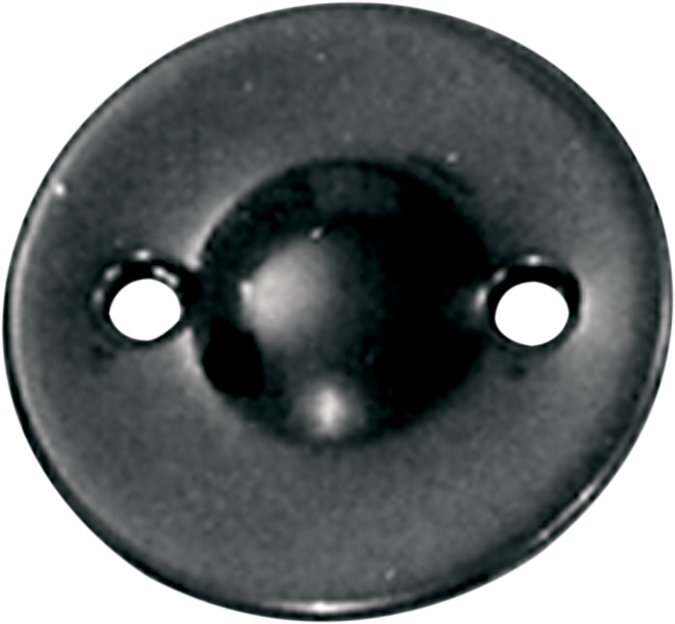 PAUGHCO Inspection Cover - Dimpled - Black - '36-'64 Big Twin B758