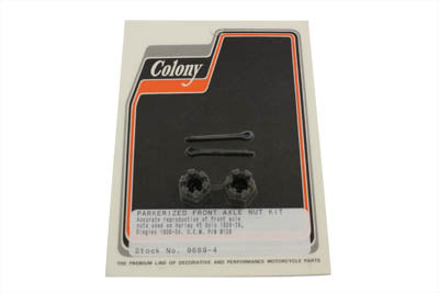 9689-4 - Front Axle Nut Kit Parkerized by Colony