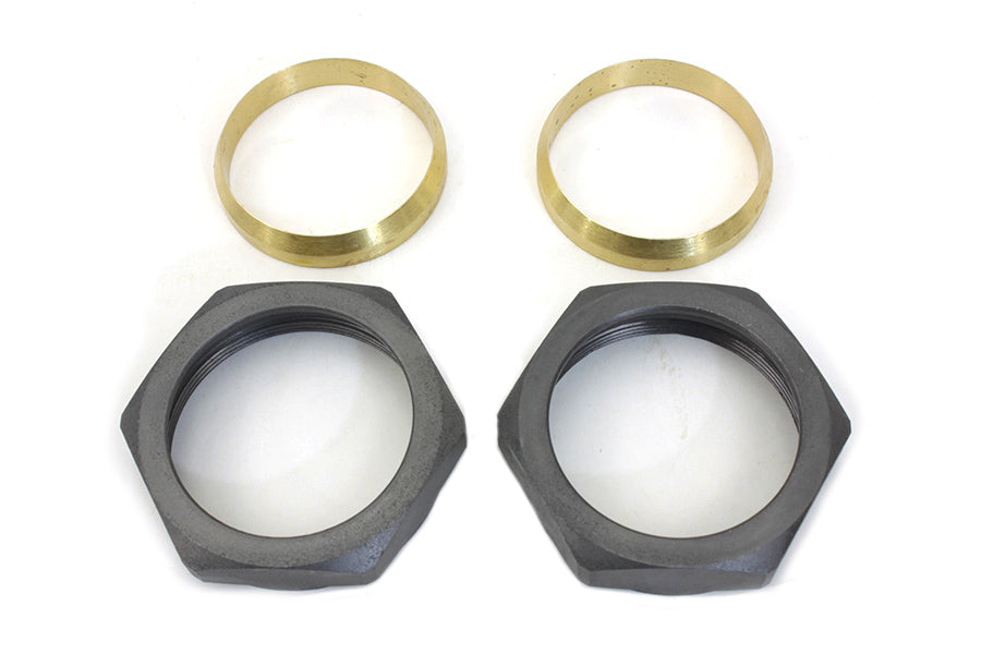 9702-2T - Parkerized Intake Manifold Nut and Seal Kit by V-Twin