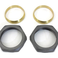 9702-2T - Parkerized Intake Manifold Nut and Seal Kit by V-Twin