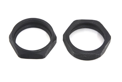9718-4T - Parkerized Manifold Nuts by V-Twin