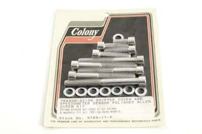 9789-17-P - Transmission Shifter Cover Screw Kit Polished by Colony