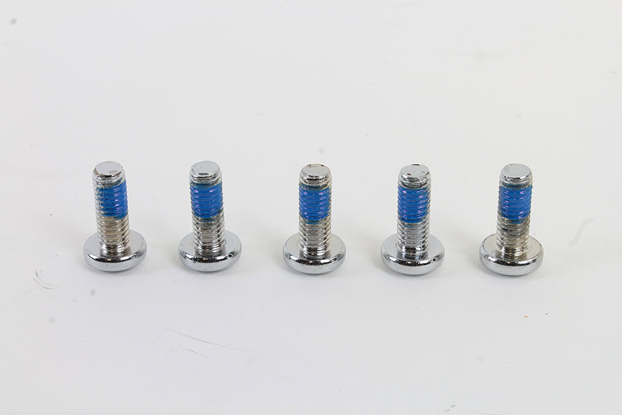 9818-5T - Chrome Rear Brake Disc Bolts by V-Twin