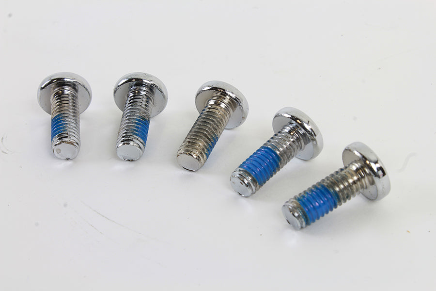 9818-5T - Chrome Rear Brake Disc Bolts by V-Twin