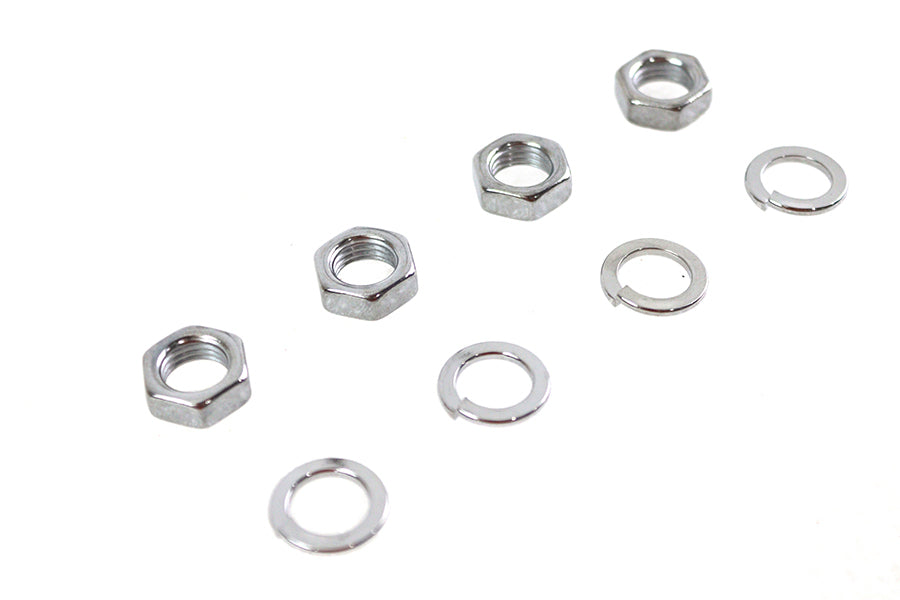 9840-8 - Rocker Arm Shaft Chrome End Nut Kit by Colony