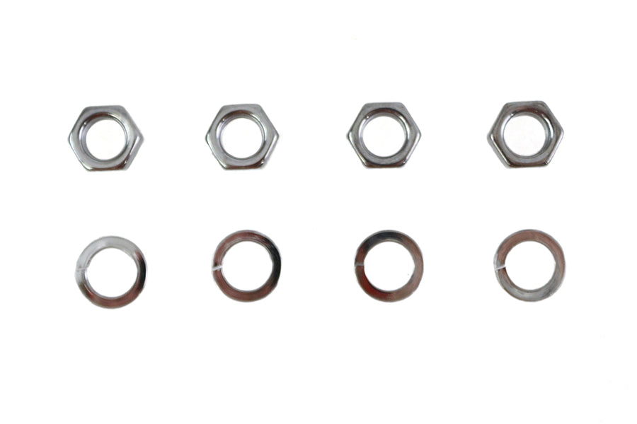 9840-8 - Rocker Arm Shaft Chrome End Nut Kit by Colony