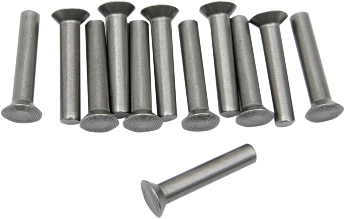 EASTERN MOTORCYCLE PARTS Ratchet Plate Rivets - 12 Pack - '57-'70 Harley-Davidson A-8215