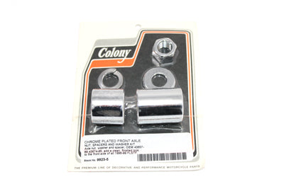 9923-5 - Front Axle Spacer Kit Smooth Style Chrome by Colony