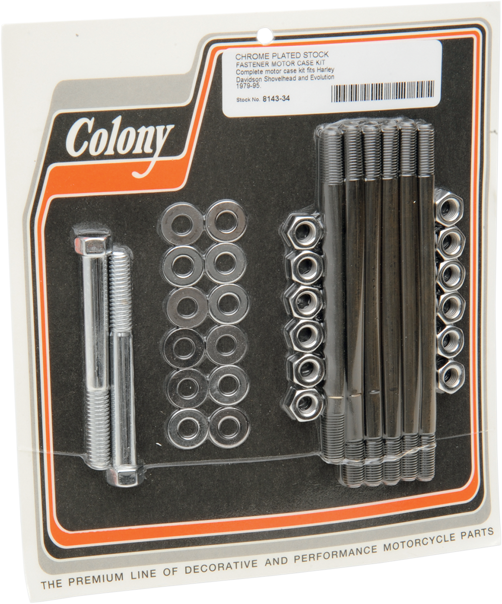 DS-189854 - COLONY Studs - Motor Case - Big Twin 8143-34