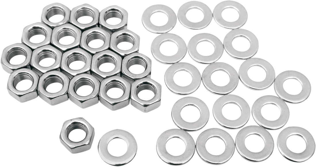DS-189950 - COLONY Nut Kit - Rocker Box - Big Twin - Chrome 8608-36