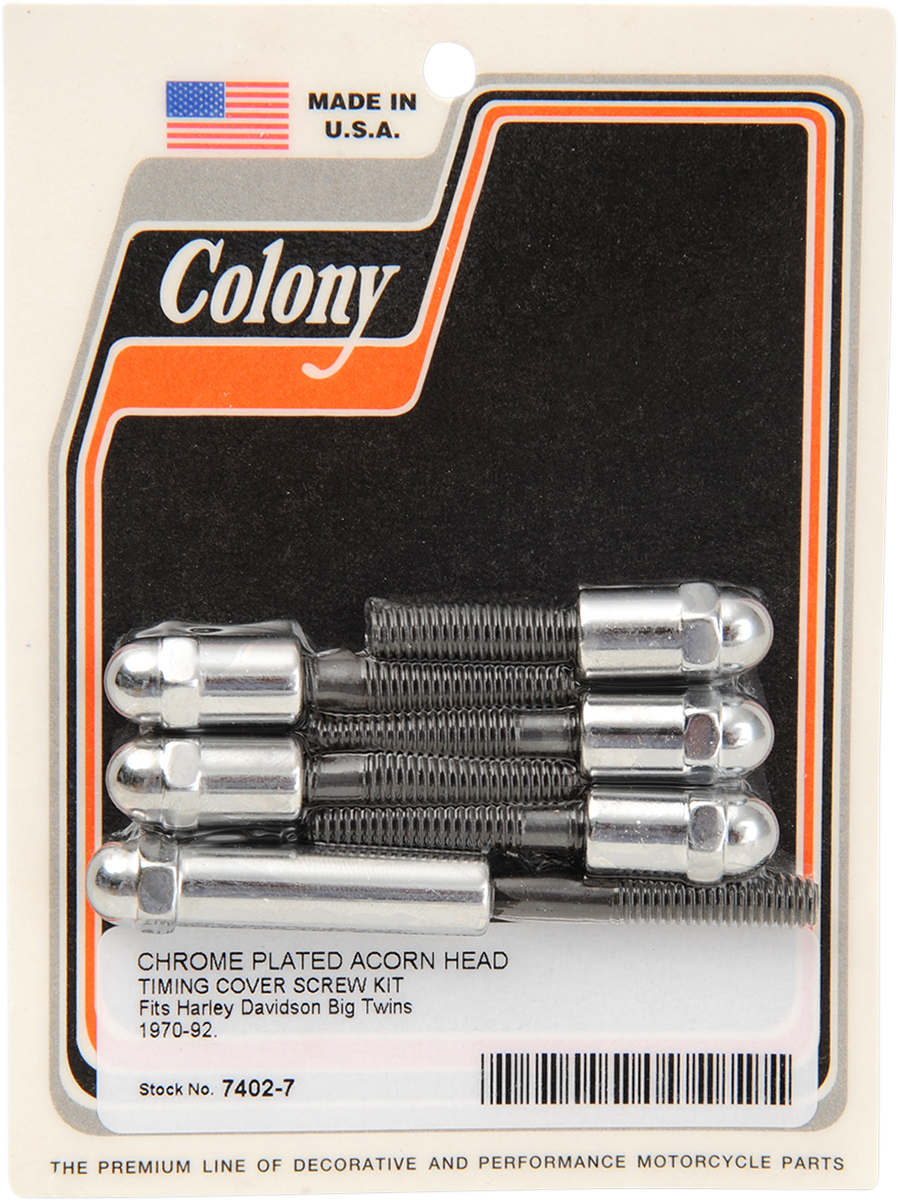 DS-189995 - COLONY Hardware Kit -Cam Cover - Acorn - Big Twin 7402-7