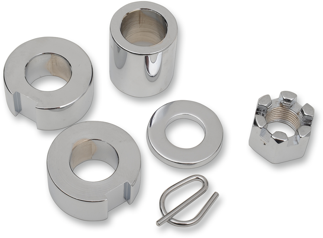 DS-190020 - COLONY Axle Nut with Spacer - Chrome - Kit 9810-4