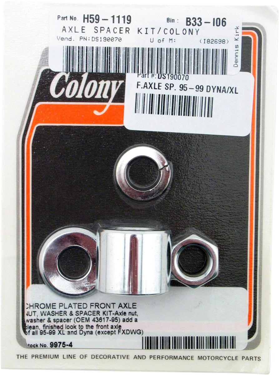 DS-190070 - DS-190070 - COLONY Axle Spacer - Front - 95-99 Dyna/XL 9975-4