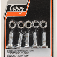 DS-190493 - COLONY Mounting Hardware Kit with Nuts - Brake Rotor - Hex - 1" 8738-10