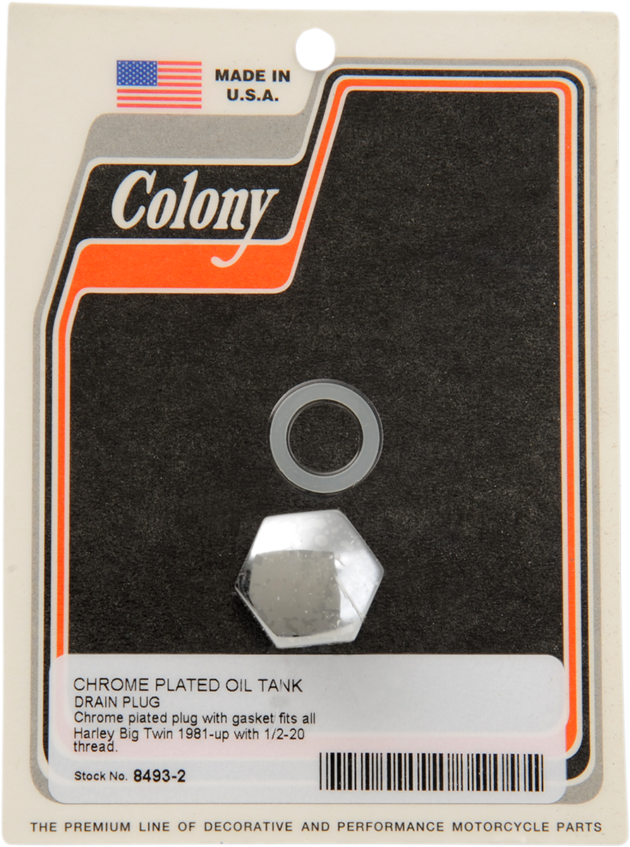 DS-190899 - DS-190899 - COLONY Chrome Hex Drain Plug 1/2-20 8493-2