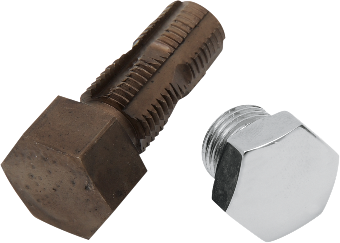 DS-190900 - COLONY Drain Plug - Oil Tank with Tap - Oversized - Chrome 7502-2