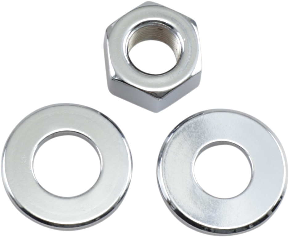 DS-222969 - DS-222969 - COLONY Rear Axle Nut/Washer - Kit - Big Twins '73-'96/XL '79-'96 8715-4