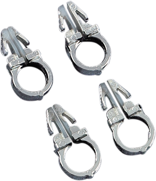 DS-272333 - DS-272333 - DRAG SPECIALTIES Handlebar Wiring Clips- 3/8" - 4PK 31-0001-4-HC3