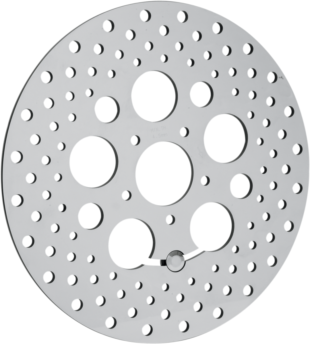 DS325092 - DRAG SPECIALTIES Drilled Brake Rotor - Rear - 11.5" - Harley-Davidson 060186ASP-BC648