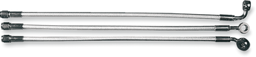 1204-3740 - MAGNUM Brake Line - 10 mm/Straight - 25" - Sterling Chromite II 37625