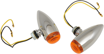 DRAG SPECIALTIES Bullet LED Marker Lights - Smooth - Amber 20-6589SALED