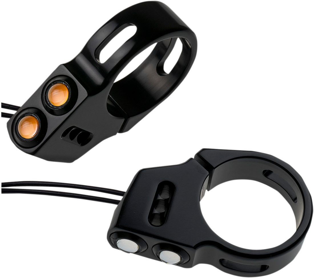 2020-1299 - JOKER MACHINE Rat Eye LED Turn Signals - 39 mm - Black 05-200-1B