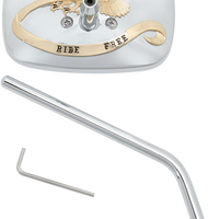 EMGO Live to Ride Free Mirror - Chrome/Gold - 10 mm - Left 20-31758A