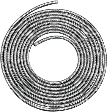 DS-096605 - DRAG SPECIALTIES Braided Oil/Fuel Line - Stainless Steel - 1/4" - 3' 096605-HC9