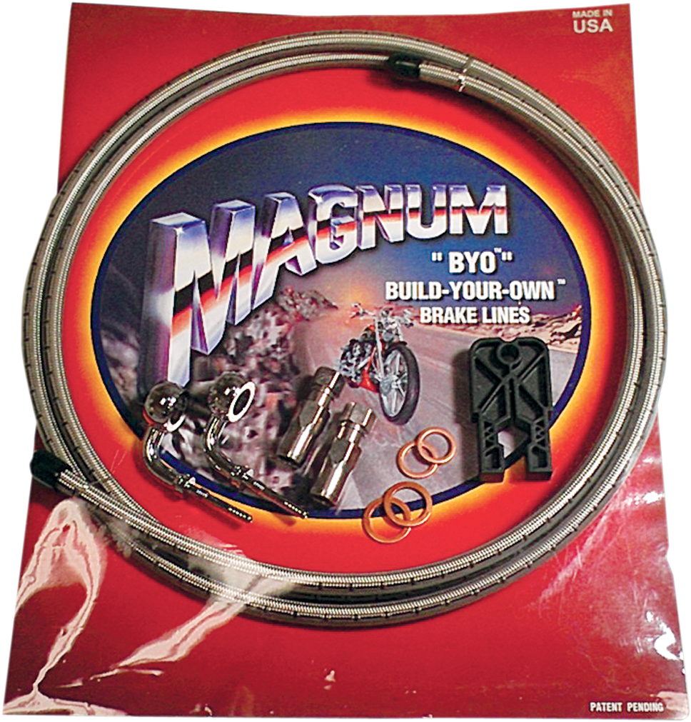 1741-3200 - MAGNUM Brake Line Kit - Single Disc - 7/16"-35? - 6' - Stainless Steel 396735A
