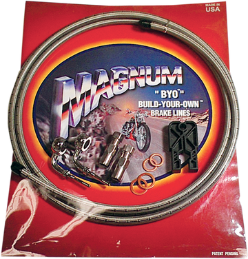 1741-3200 - MAGNUM Brake Line Kit - Single Disc - 7/16"-35? - 6' - Stainless Steel 396735A