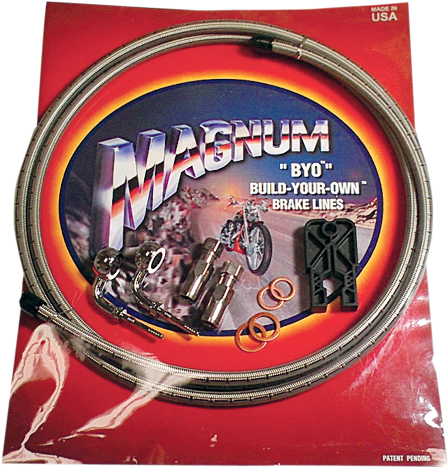 1741-3200 - MAGNUM Brake Line Kit - Single Disc - 7/16"-35? - 6' - Stainless Steel 396735A