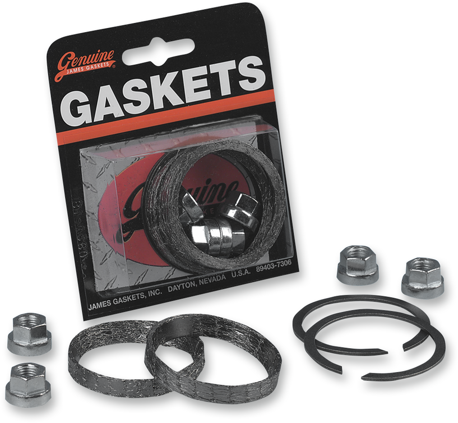 1861-0460 - JAMES GASKET Exhaust Port Graphite Gasket Kit - Big Twin/XL/EVO 65324-83-KWG2