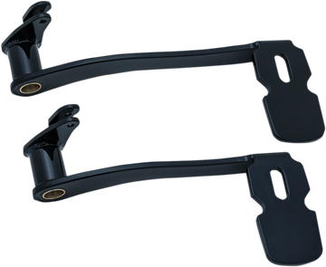 1610-0481 - KURYAKYN Extended Brake Pedal - Black - With Lowers 9673