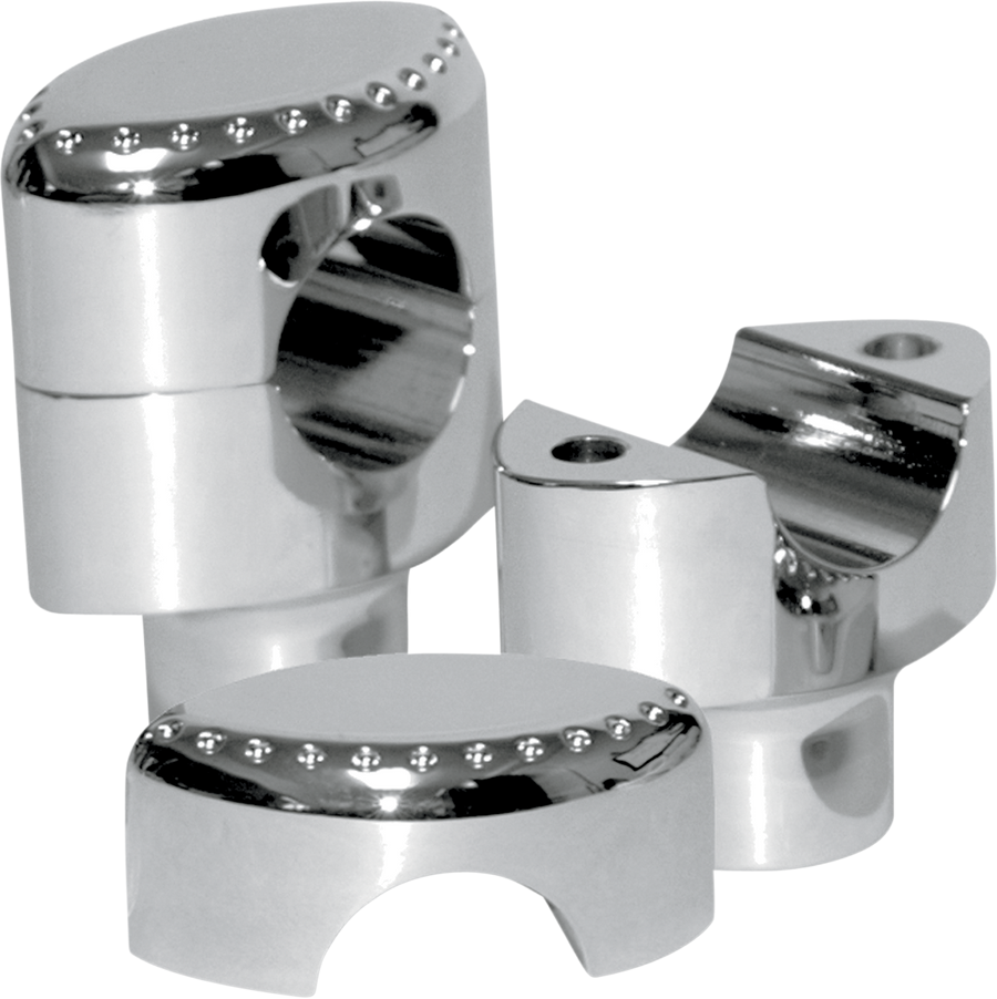 0602-0476 - LA CHOPPERS Risers - Drilled - 1-1/2" - Chrome LA-7403-01