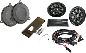 4405-0605 - KICKER Speaker Kit - 6-1/2" - 4Ch Amp - '14+ FL 46HDS144