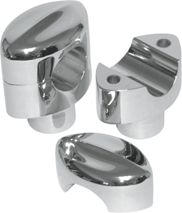 0602-0491 - LA CHOPPERS Risers - Mohawk - 1-1/2" x 1-1/4" - Chrome LA-7404-01