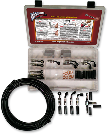 1741-4463 - MAGNUM BYO Brake Line Basic Builder Kit - Black 499005