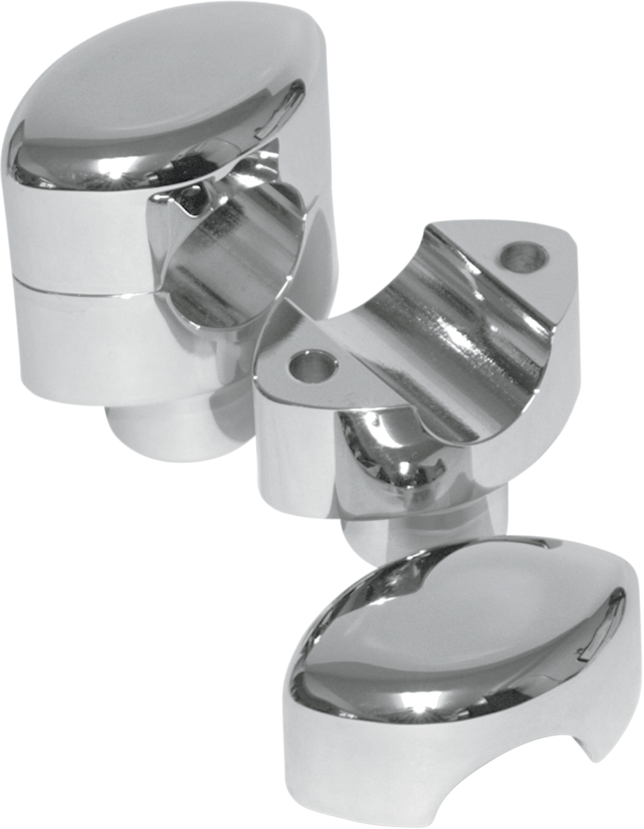 0602-0501 - LA CHOPPERS Risers - Hefty Smooth - 1-1/2" - Chrome LA-7406-01