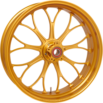 0201-2363 - PERFORMANCE MACHINE (PM) Wheel - Revolution - Dual Disc - Front - Gold Ops* - 21"x3.50" - With ABS 12047106RVNJAPG